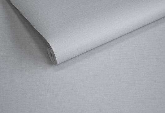 Nuance Plain Texture Light Silver Grey - Wallpaper Inn 