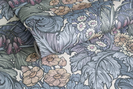 Hedgerovia Blue - Wallpaper Inn 