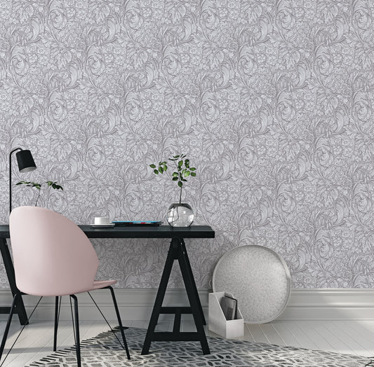 Hedgerovia Grey - Wallpaper Inn 