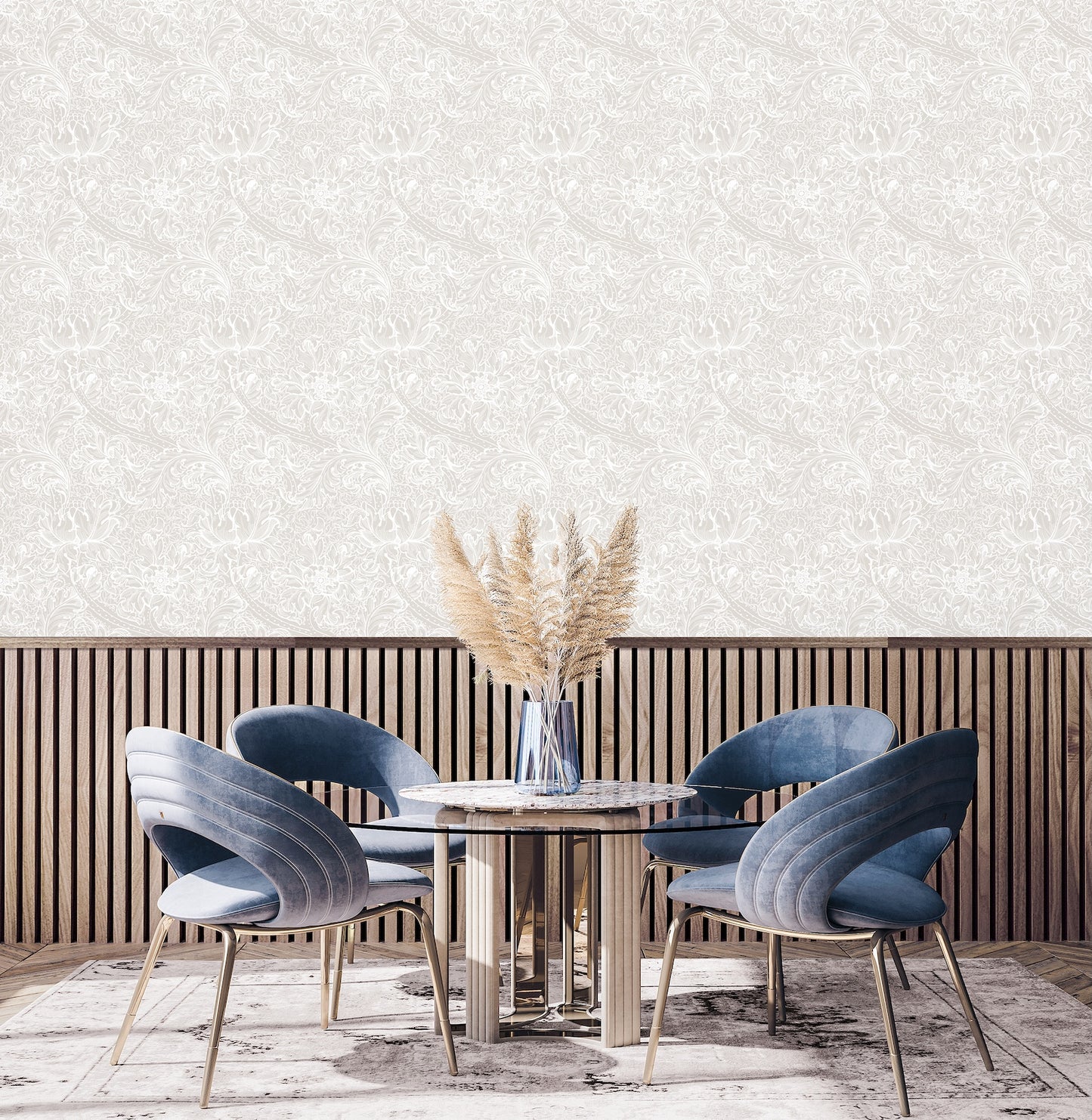 Morris Major White - Wallpaper Inn 