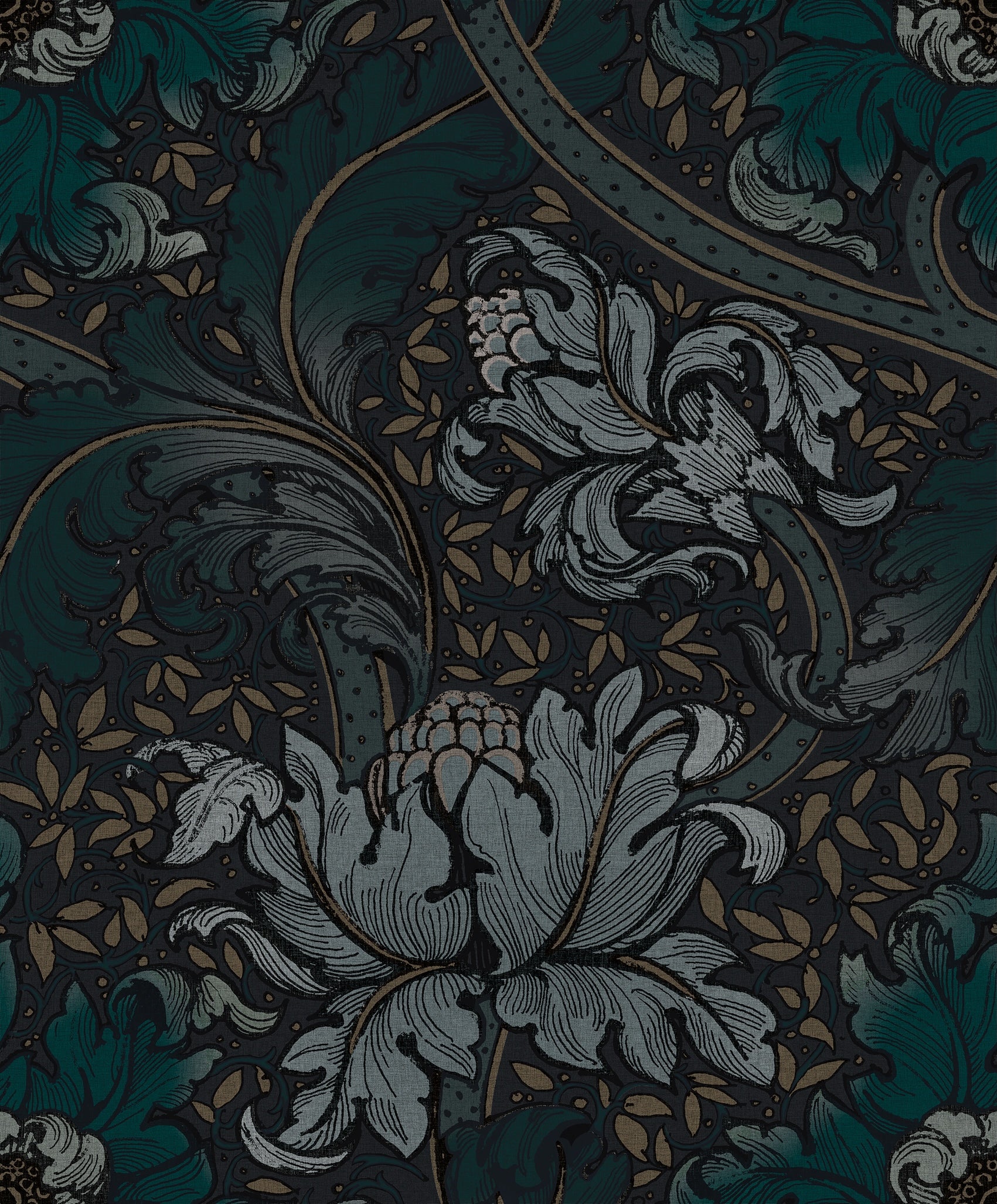 Morris Major Midnight - Wallpaper Inn 