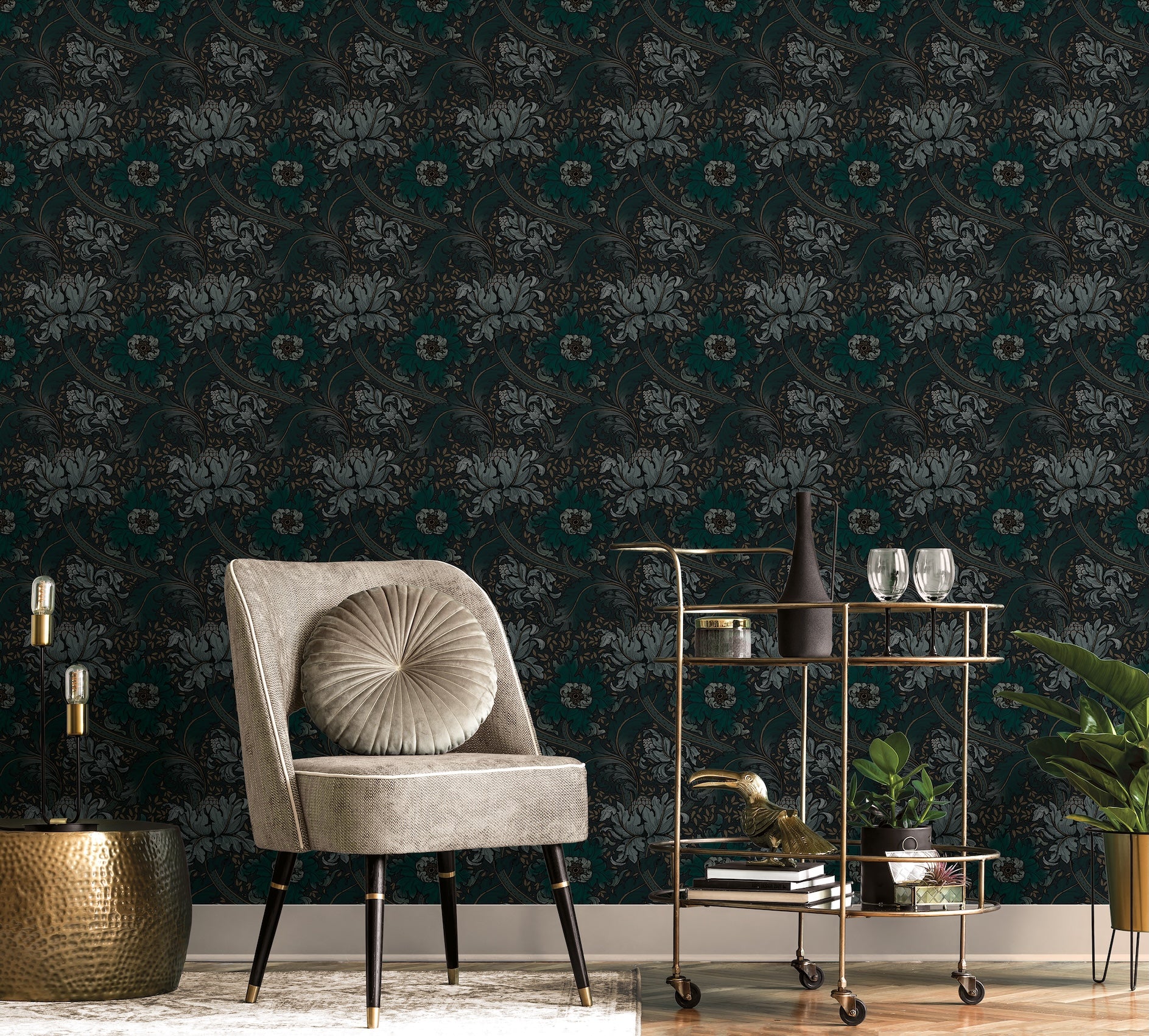 Morris Major Midnight - Wallpaper Inn 