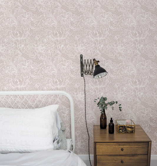Morris Major Dusty Pink - Wallpaper Inn 