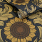Sunnyside Up Mustard  and Midnight - Wallpaper Inn 