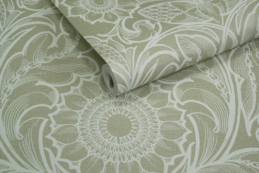 Sunnyside Up Sage - Wallpaper Inn 