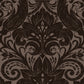 Damask Sauvage Chocolate - Wallpaper Inn 