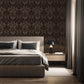 Damask Sauvage Chocolate - Wallpaper Inn 