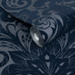Damask Sauvage Midnight Blue - Wallpaper Inn 