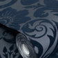 Damask Sauvage Midnight Blue - Wallpaper Inn 