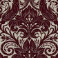 Damask Sauvage Burgundy - Wallpaper Inn 