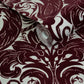Damask Sauvage Burgundy - Wallpaper Inn 