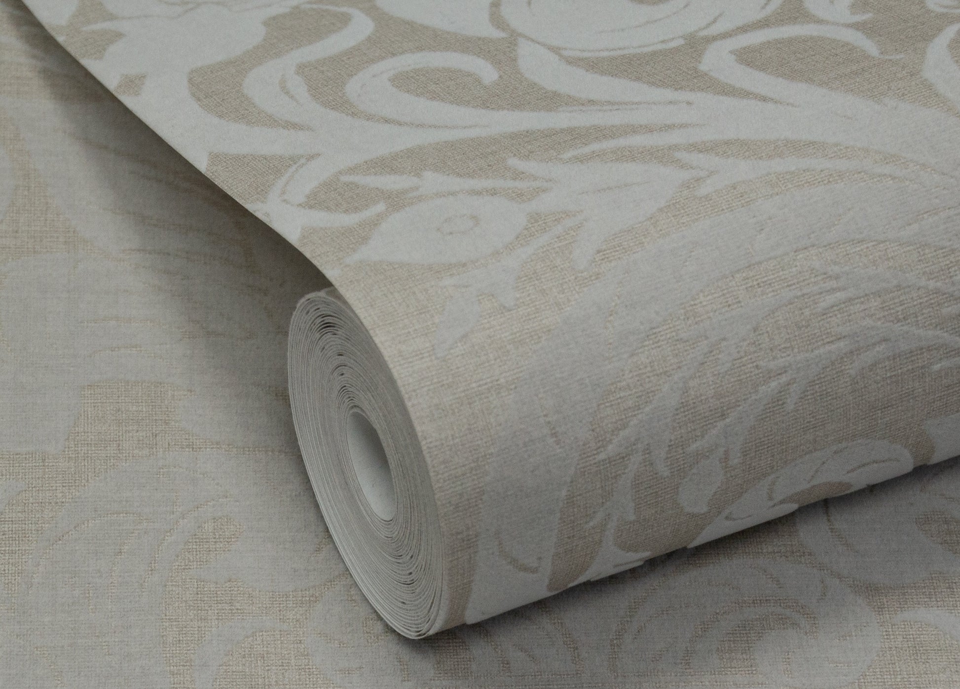 Damask Sauvage Taupe - Wallpaper Inn 