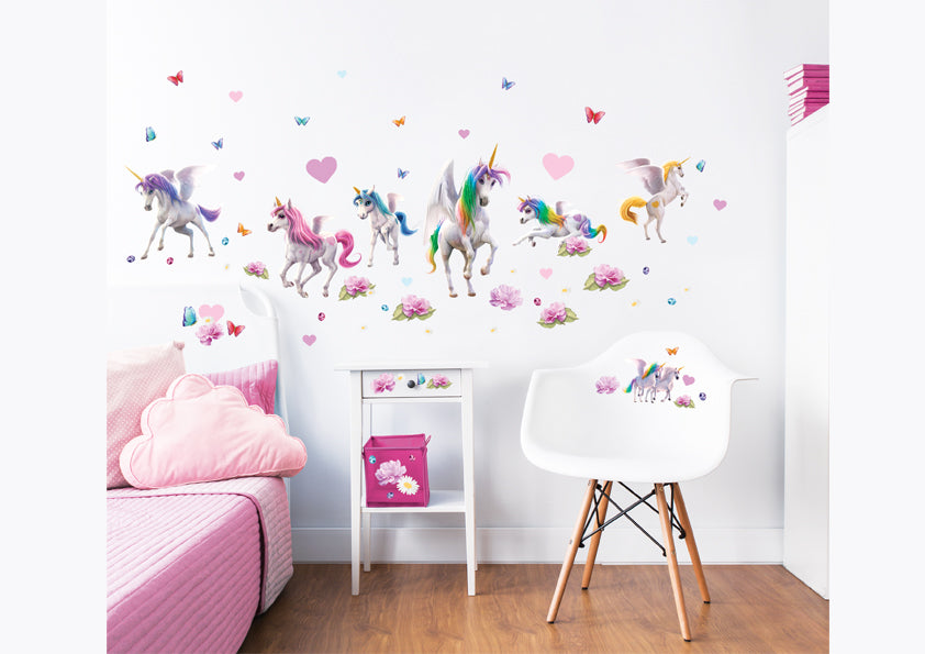 Magical Unicorn Stickers Wallpaper Inn