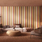 Multi Stripe Amber Mix - Wallpaper Inn 