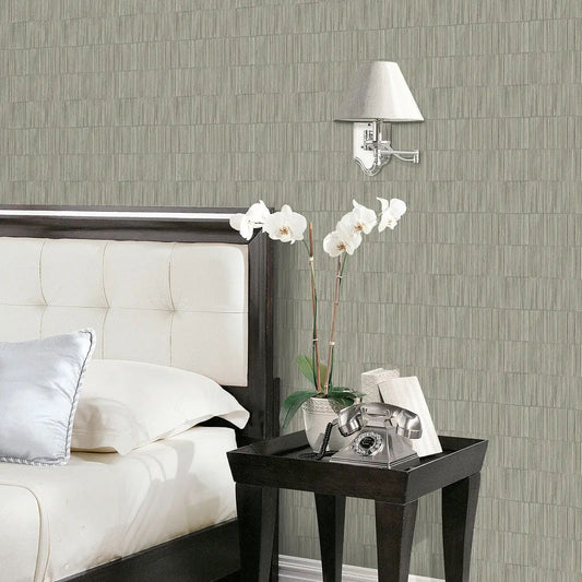 Bamboo Stripe Wallpaper Greige