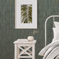 Bamboo Stripe Wallpaper Teal/Gold