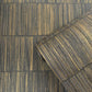 Bamboo Stripe Wallpaper Charcoal / Gold