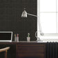 Weave- Effect Textile Wallpaper Black/Bronze