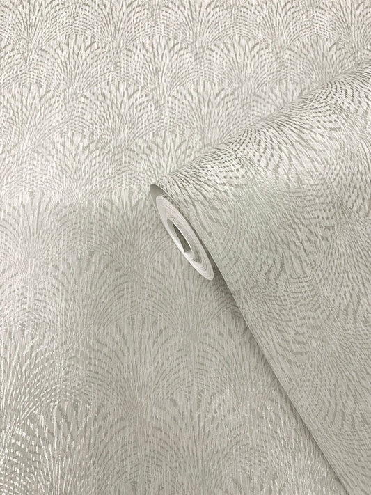 Fan Geometric Wallpaper Soft Beige
