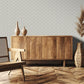 Geo Key Wallpaper Cream/Silver