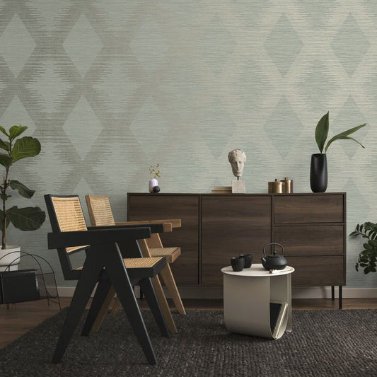 Serenity Geo Wallpaper Sage