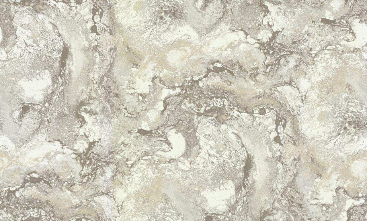Carrara Marble Effect Wallpaper White & Grey