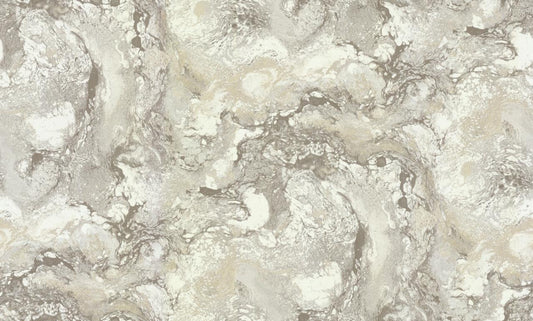 Carrara Marble Effect Wallpaper White & Grey