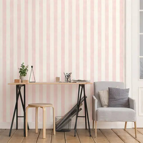 Soft Stripe Wallpaper Wallpaper Inn
