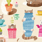 Kitten Kaboodle Marshmallow Wallpaper