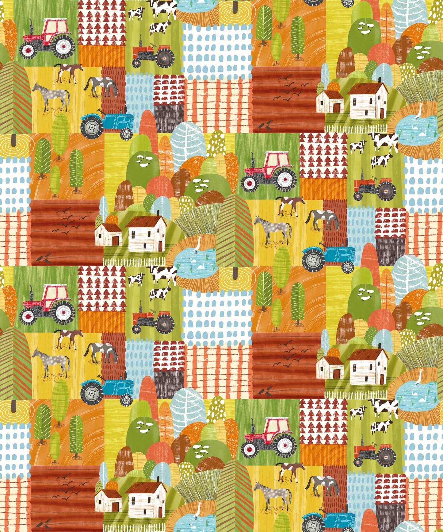 Down on the Farm Orange Crush Wallpaper