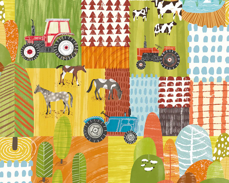 Down on the Farm Orange Crush Wallpaper