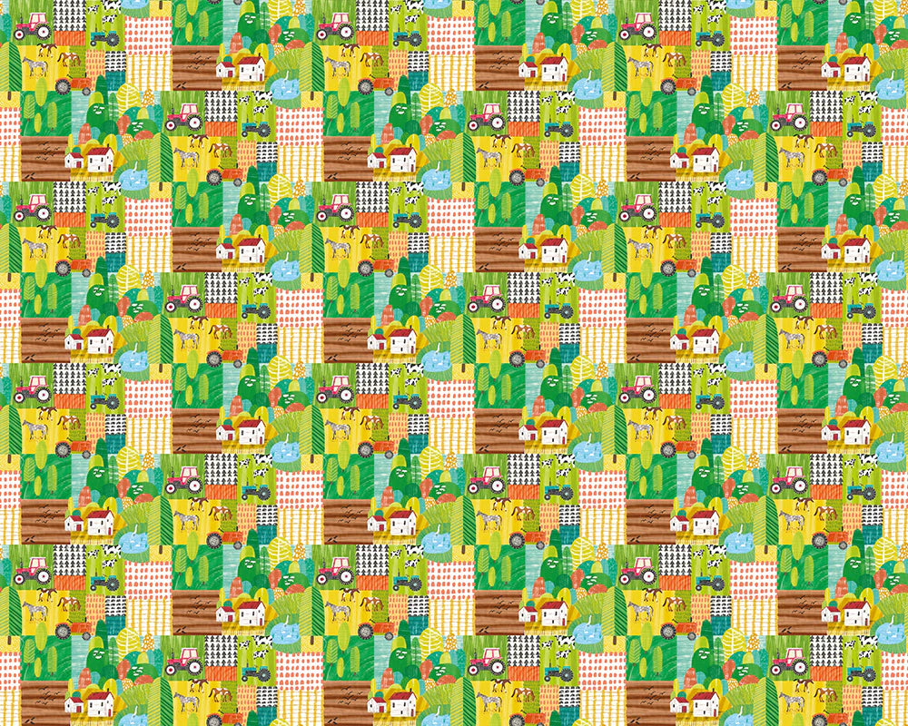 Down on the Farm Apple Citrus Wallpaper