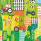Down on the Farm Apple Citrus Wallpaper