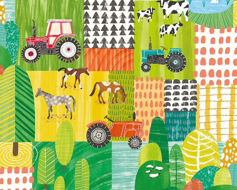 Down on the Farm Apple Citrus Wallpaper