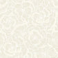 White floral pattern on a cream beige background