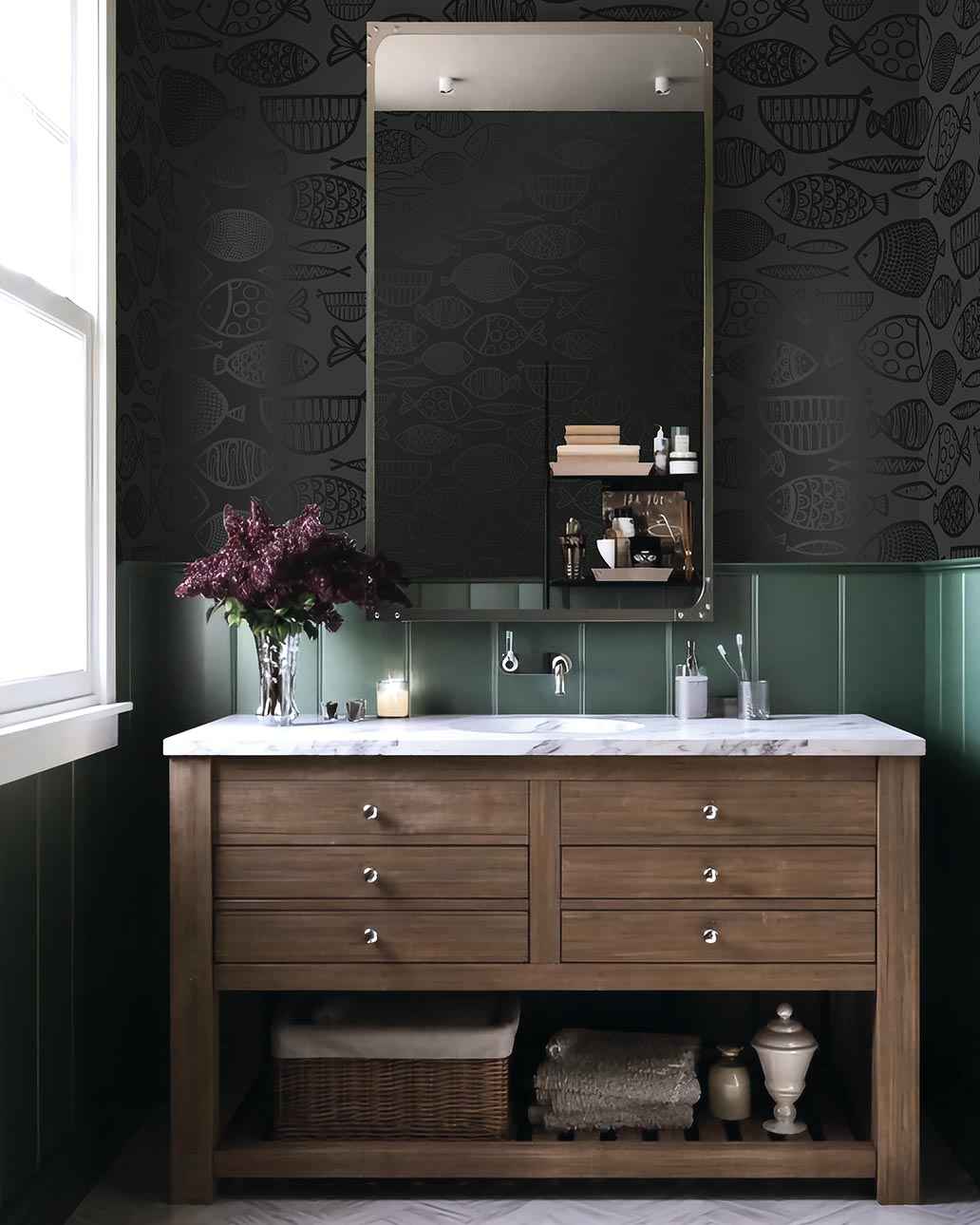 Cadence Volcanic Black Wallpaper