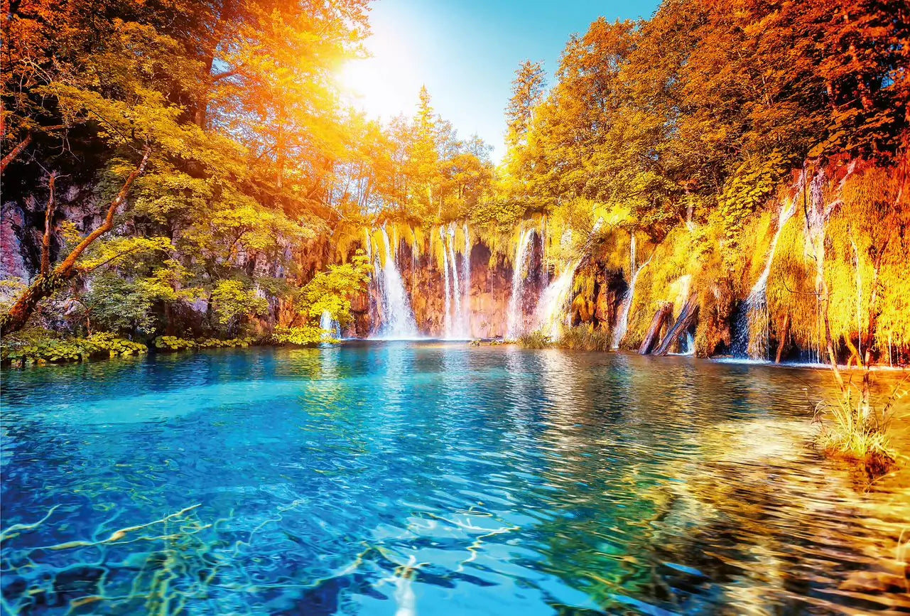 Waterfall and Lake in Croatia - Wallpaper Inn 