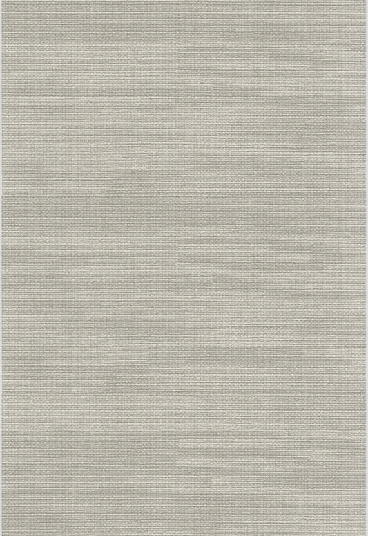 Textured Linen Weave Wallpaper Light Grey