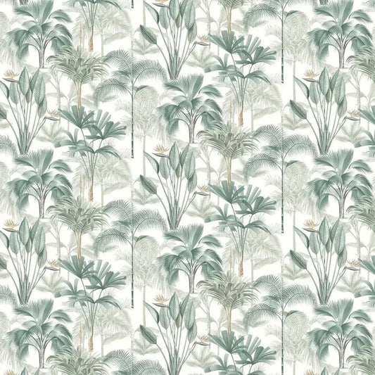 King Palm Green Wallpaper Wallpaper Inn