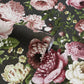 Tapestry Floral Charcoal / Pink Wallpaper Wallpaper Inn