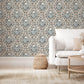 Floral Cartouche Wallpaper Wallpaper Inn