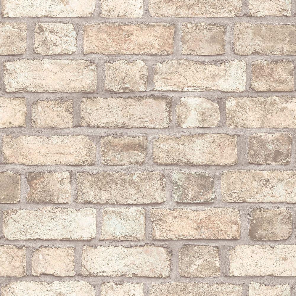 Farmhouse Brick Wallpaper - Wallpaper Inn