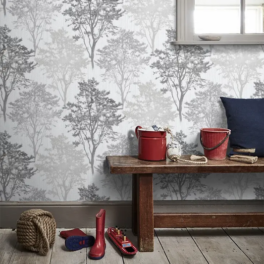 Wildwood Mono Wallpaper Wallpaper Inn