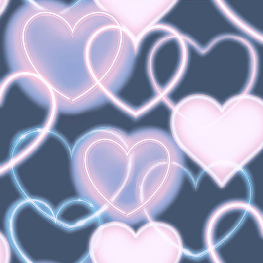 Neon Heart Wall Wallpaper