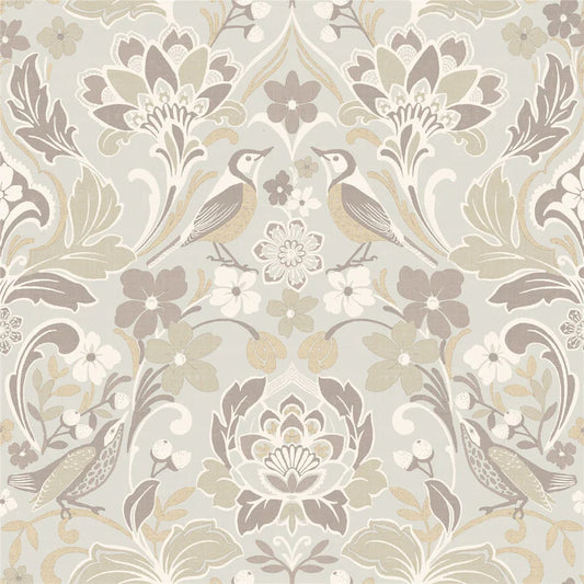 Folk Floral Wallpaper