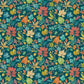 Lush Leaves - Teal & Corn Wallpaper