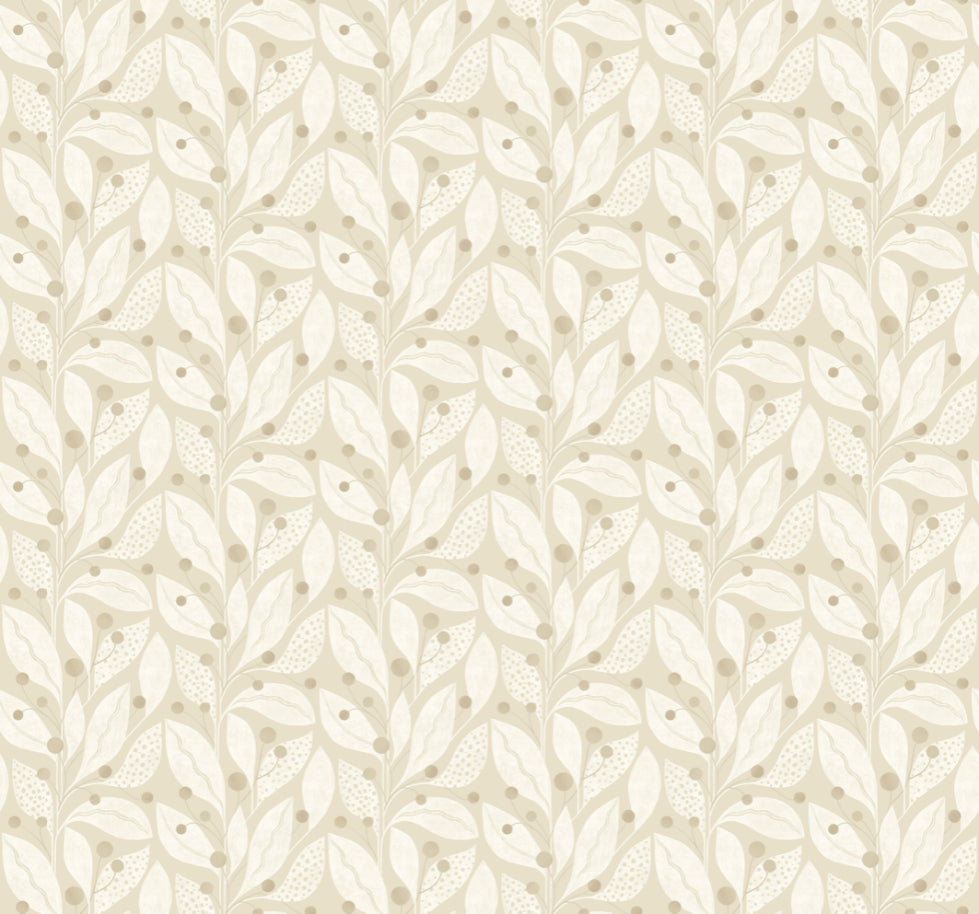 Berry Dot Flax - Wallpaper Inn 