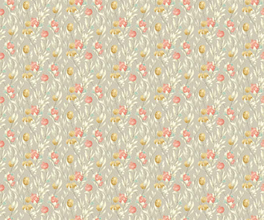 Pomegranate Trail Parchment - Wallpaper Inn 