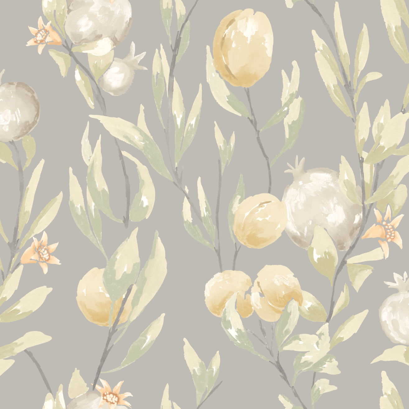 Pomegranate Trail Seal - Wallpaper Inn 