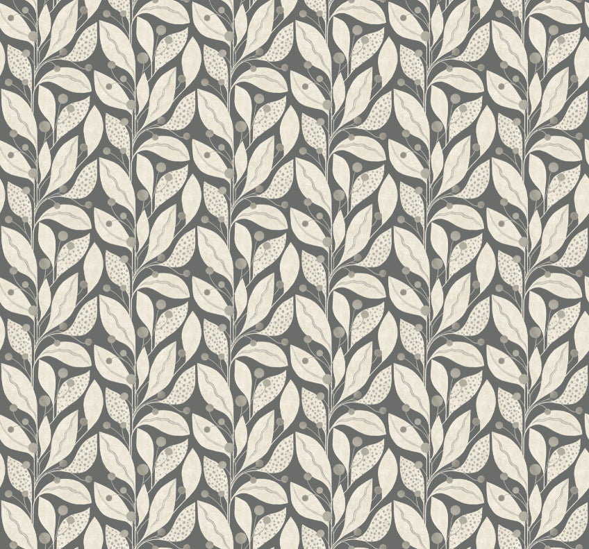 Berry Dot Carbon - Wallpaper Inn 
